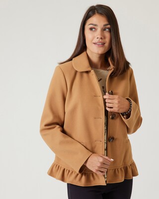 Jacke mit Rüschenkante