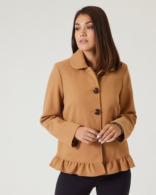 Jacke mit Rüschenkante