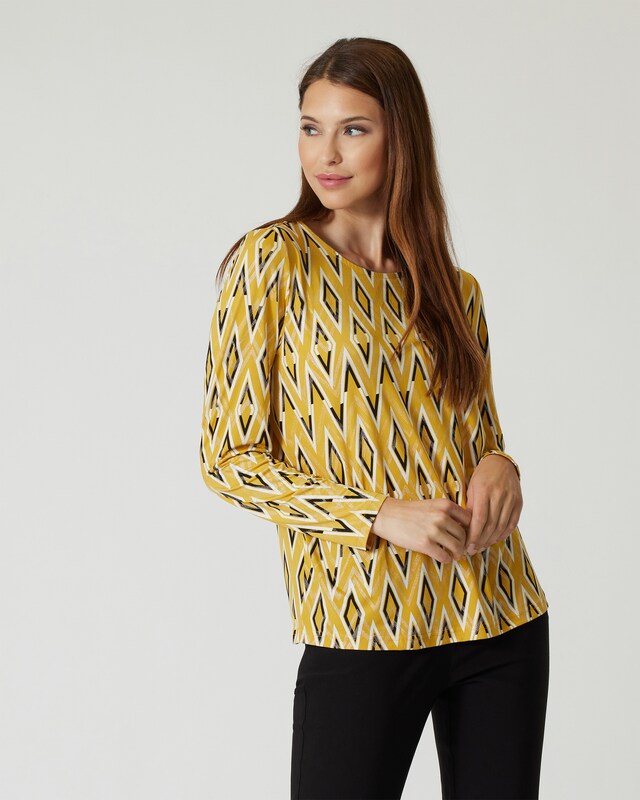 Shirt im Zick-Zack-Design