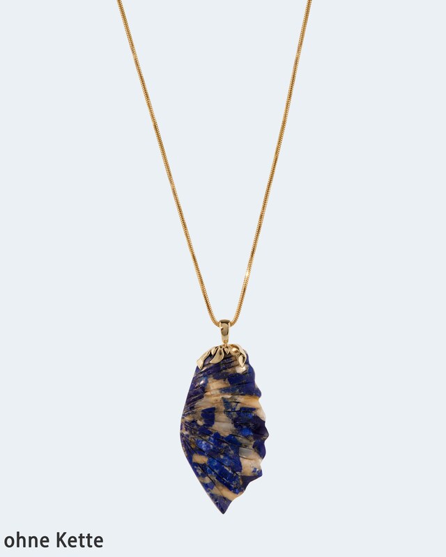 Clipanhänger mit Lapis/Perlmutt