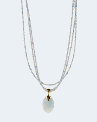 Collier & Anhänger aus Aquamarin