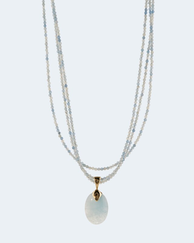 Collier & Anhänger aus Aquamarin