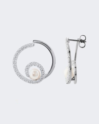 Ohrstecker mit Muschelkernperle 7 mm