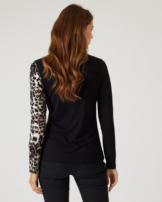 Shirt mit Leoärmel