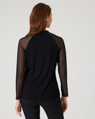 Shirt mit Meshärmeln