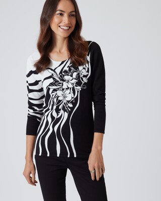 Classic Pullover "Hibiskus Welle"
