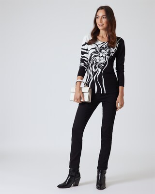 Classic Pullover "Hibiskus Welle"