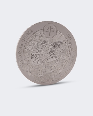 Platin-Münze Jahr des Ochsen 2021
