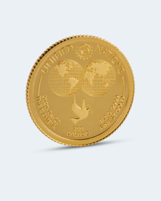Goldmünze UN Friedenstaube 2020