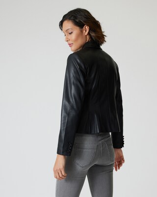 Blazer in Leder-Optik