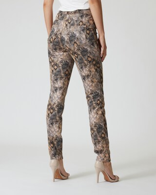 Schlupfhose in Veloursleder-Optik