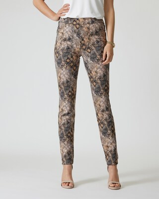 Schlupfhose in Veloursleder-Optik