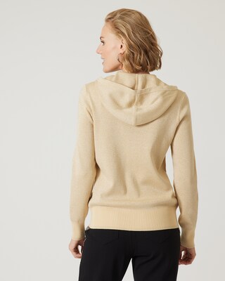 Kapuzenjacke in Strickoptik