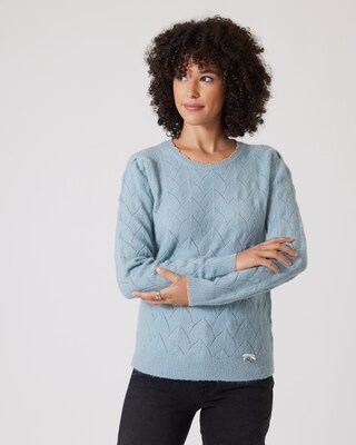 Pullover in Ajourstrick