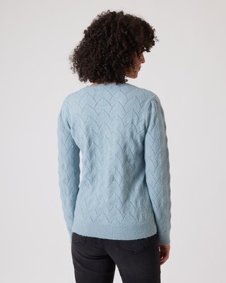 Pullover in Ajourstrick