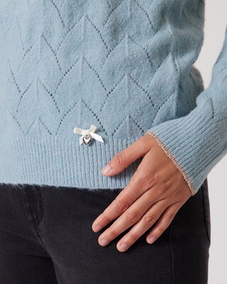 Pullover in Ajourstrick