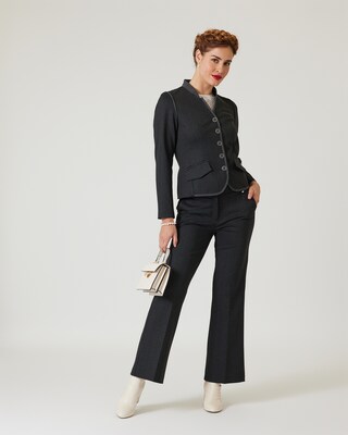 Blazer mit Nadelstreifen