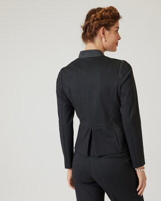 Blazer mit Nadelstreifen