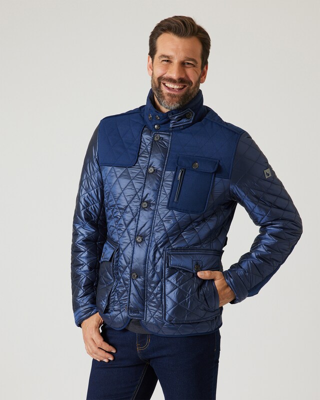 Steppjacke mit Kontrastdetails