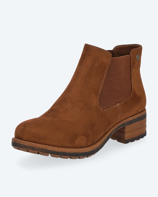 Boot in Velours-Optik