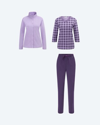 Set: Pyjama mit Fleecejacke