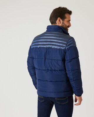 Steppjacke mit Metallic-Details