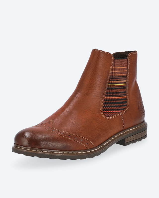 Boot mit gestreiften Gummieinsätzen