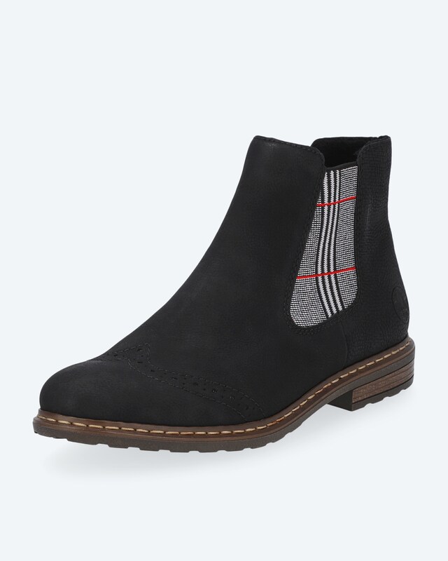 Boot mit gestreiften Gummieinsätzen