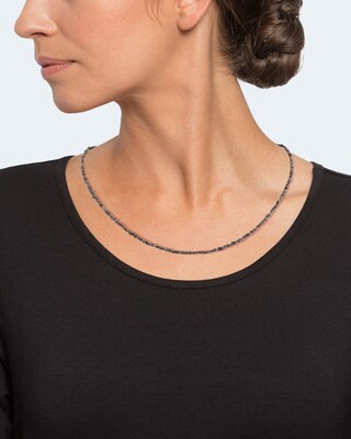 Collier mit Rohdiamanten und 18,00 Karat