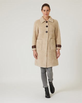 mantel lammfelloptik