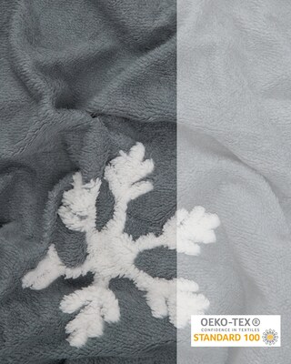 Lammfell-Jacquard-Wendedecke Winter