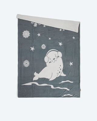 Lammfell-Jacquard-Wendedecke Winter