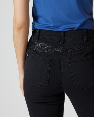 Jeans mit Pailletten-Dekor