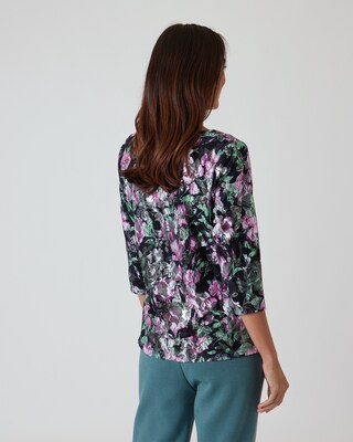 Spitzenshirt "Shiny Flower"
