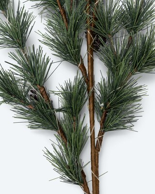 2 LED Leuchtzweige Nadelbaum