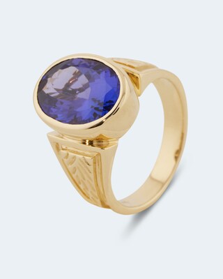 Ring mit Tansanit AAAA+