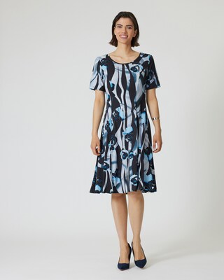 A-Linienkleid mit Fantasiedruck