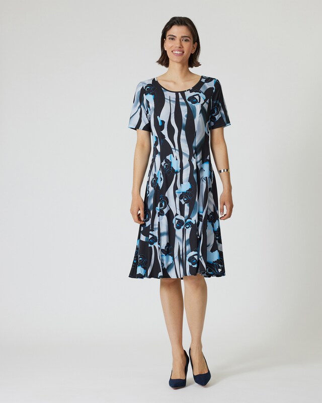A-Linienkleid mit Fantasiedruck