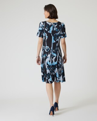 A-Linienkleid mit Fantasiedruck