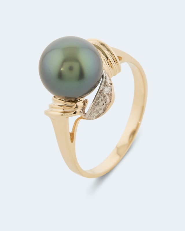 Ring mit Tahitiperle & Brillanten