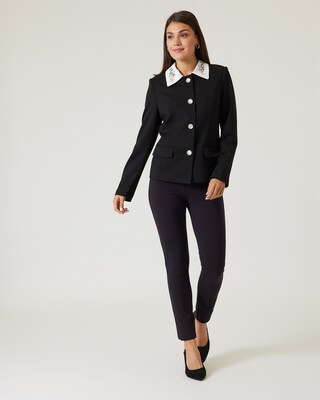 Ponte Royal Blazer mit Schmuckblüten