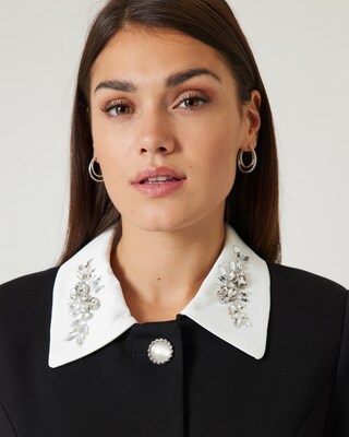 Ponte Royal Blazer mit Schmuckblüten