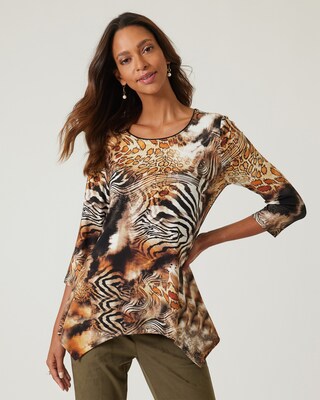 Shirt mit Animal-Druck