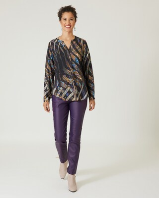 Bluse mit Allover-Druck