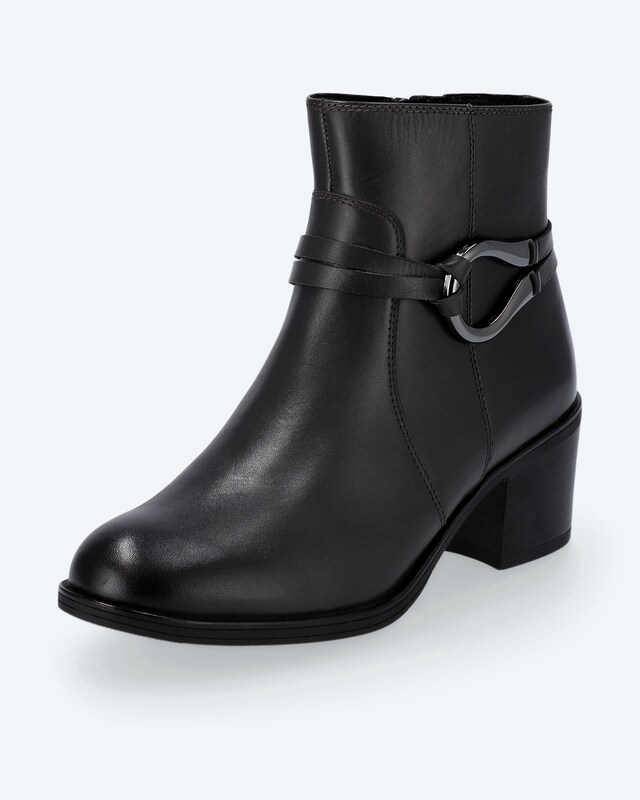 Stiefelette mit Metallspange