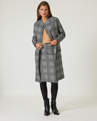 Strickmantel "Glencheck"