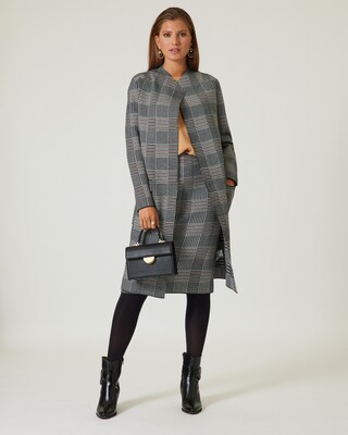 Strickmantel "Glencheck"