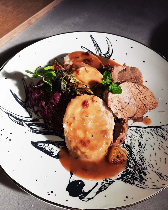 Halleiner Spezialitäten Lammbraten