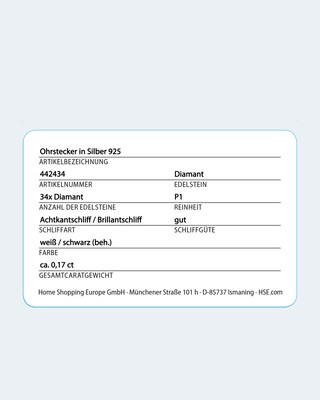 Diamant-Ohrstecker 0,172 ct