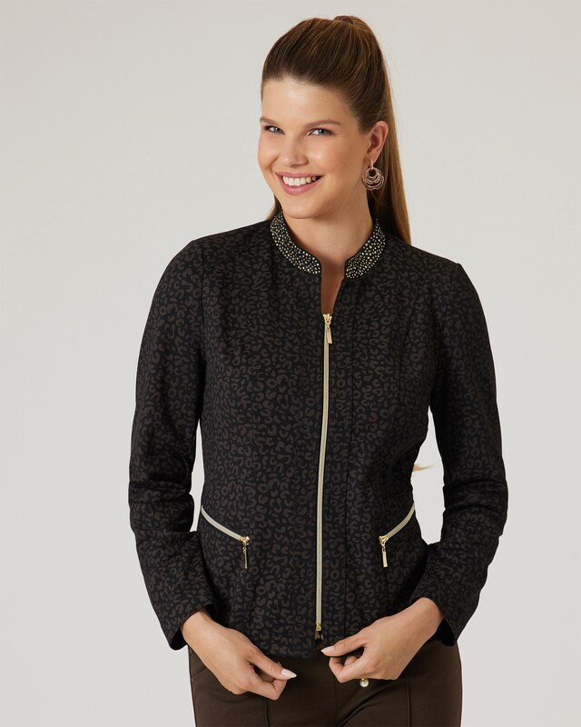 Jacke mit Foliendruck